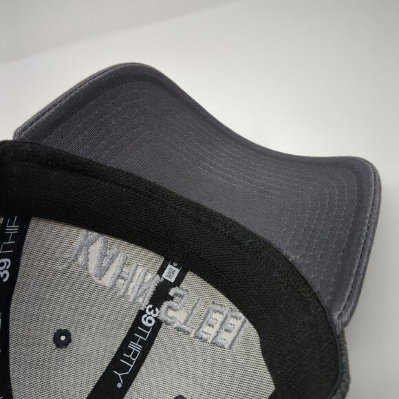 Kahn Steel Fitted Mesh Back Hat Gray M/L Stretch New Era 39Thirty - Picture 7 of 8